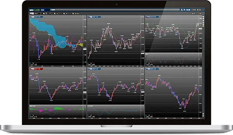 DMM FX プレミアチャート 4画面マルチチャート 実画面