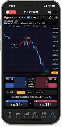 LION FX 5 — iPhoneアプリメイン画面